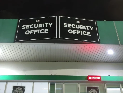 Security Office Signage